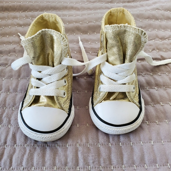 Converse high top gold - Picture 1 of 4
